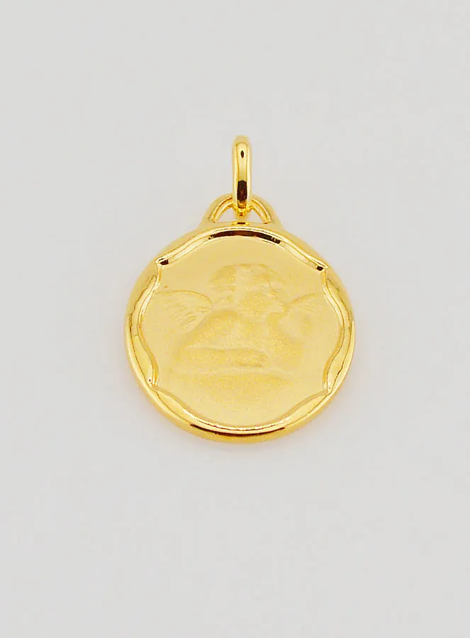 Guardian Angel Baptism Medal - 20mm (pic 2)