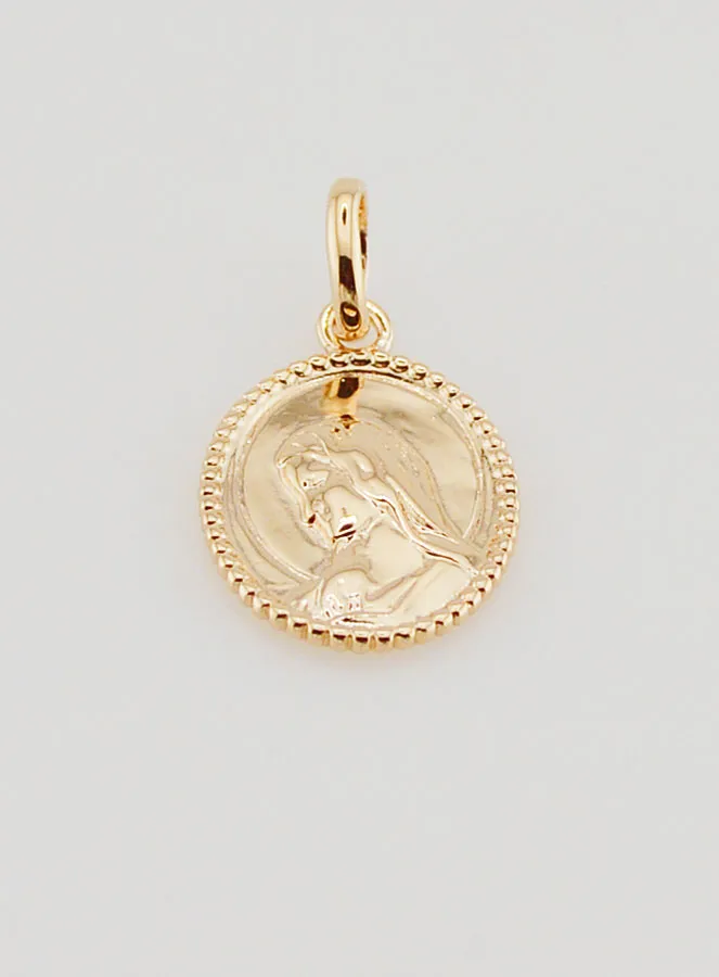 Virgin Mary in Profile Medal - 17mm (pic 2)
