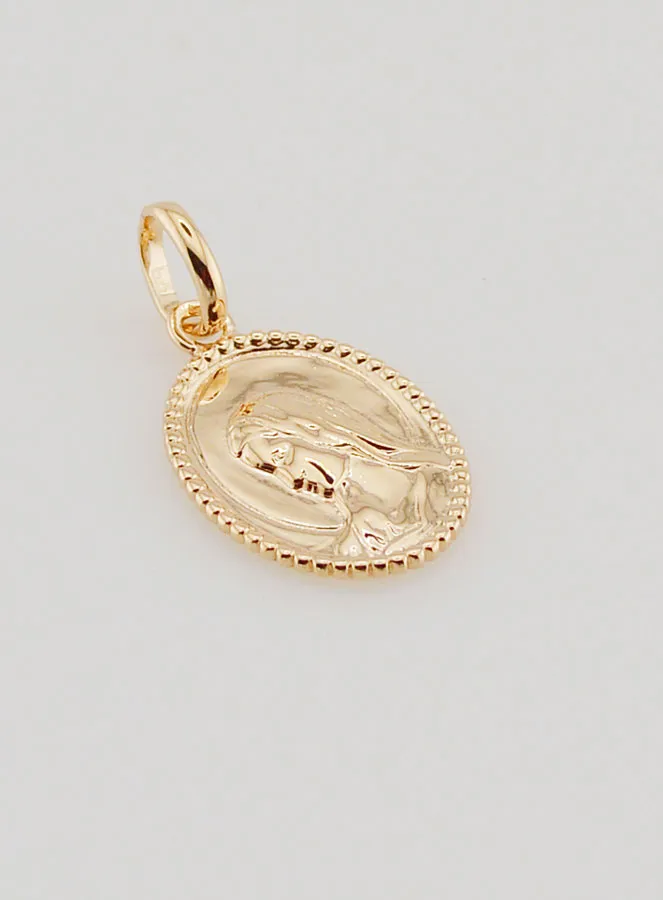 Virgin Mary in Profile Medal - 17mm (pic 3)