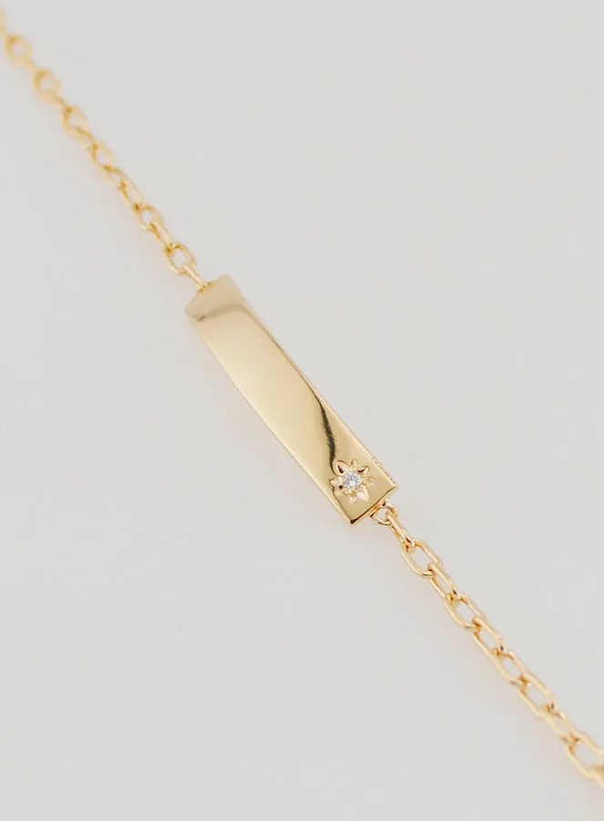 Gold-plated Baby Identity Bracelet - 15cm (pic 1)