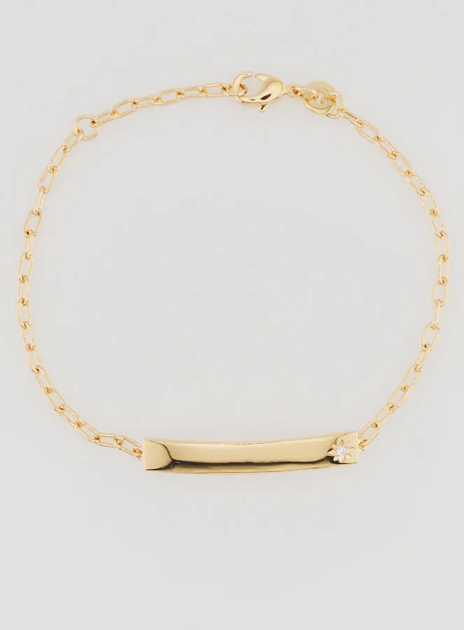 Gold-plated Baby Identity Bracelet - 15cm (pic 3)