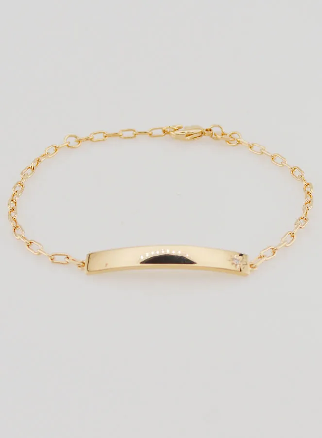 Gold-plated Baby Identity Bracelet - 15cm (pic 4)