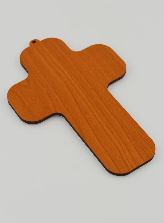 Child Wooden Cross - Ange à la Harpe (pic 4)