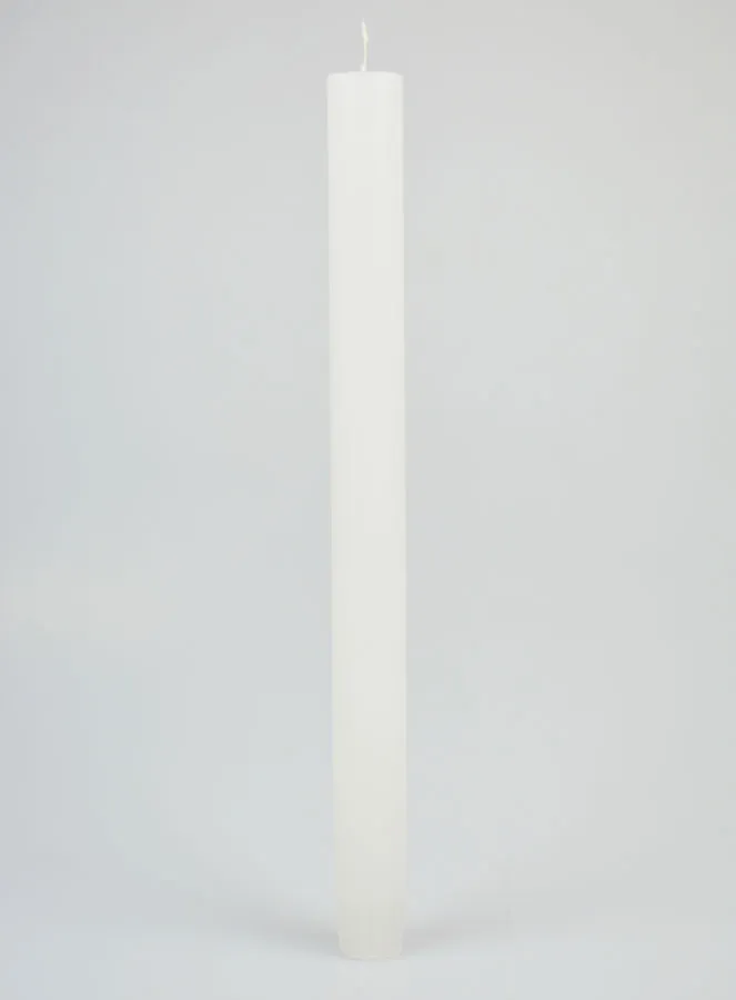 Solid Colour Candle 27cm - White (pic 1)
