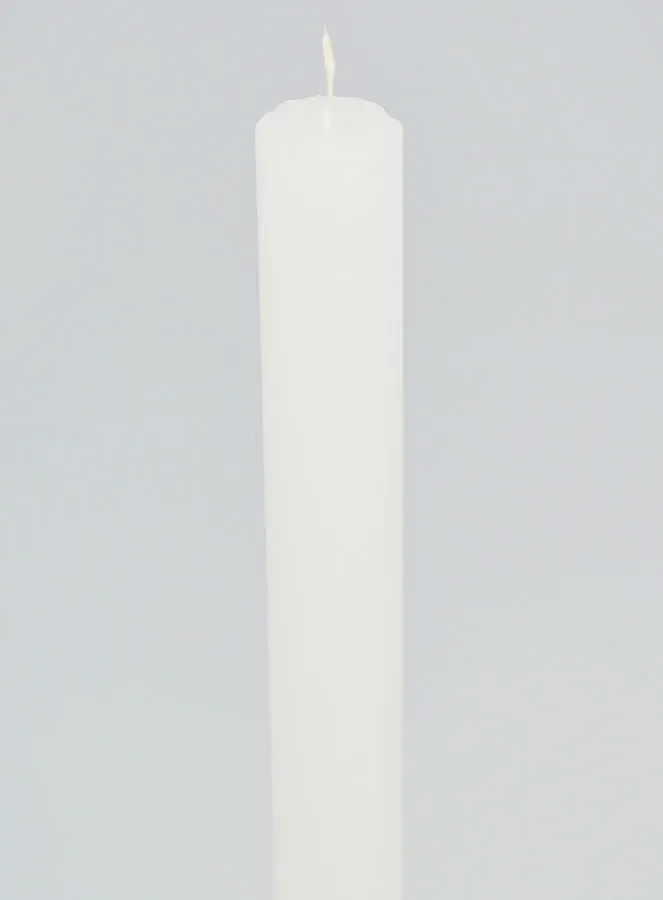 Solid Colour Candle 27cm - White (pic 4)