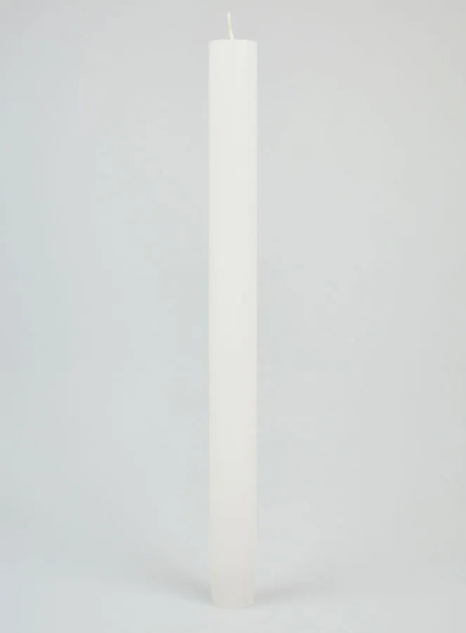 Solid Colour Prayer Candle - White (pic 1)