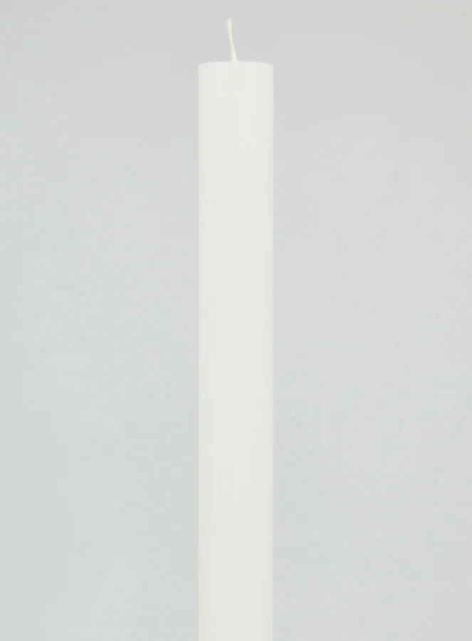 Solid Colour Prayer Candle - White (pic 3)