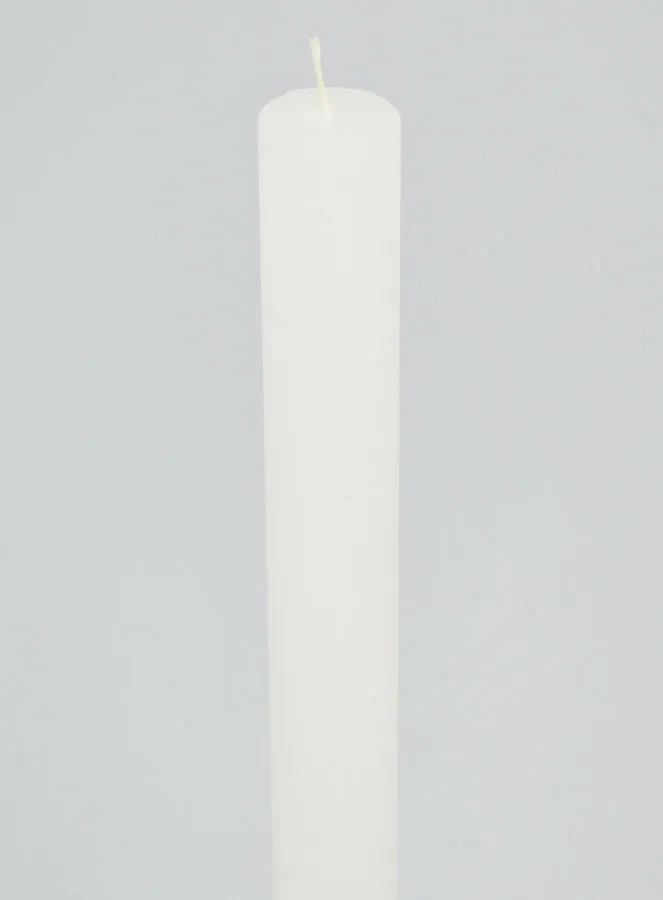 Solid Colour Prayer Candle - White (pic 4)