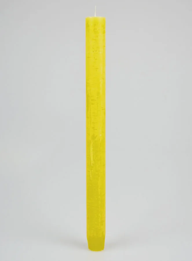 Solid Colour Candle 27cm - Yellow (pic 1)