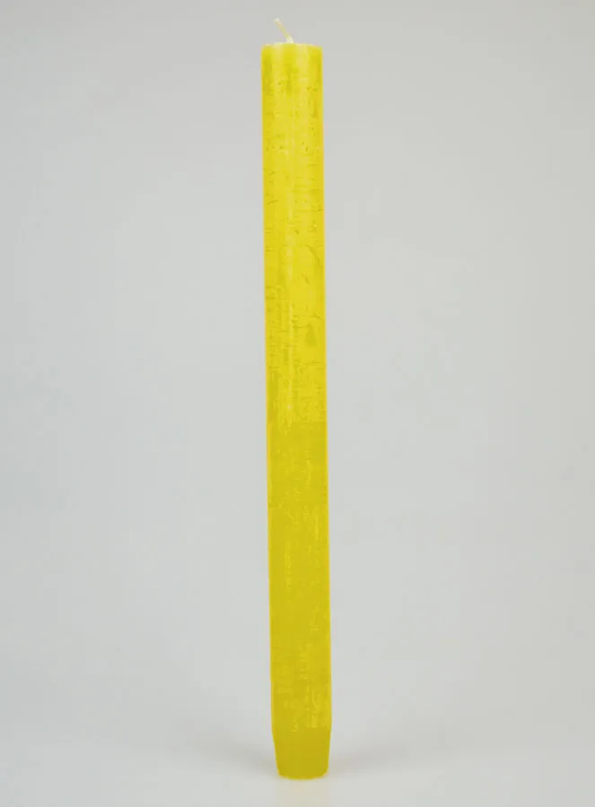 Solid Colour Prayer Candle - Yellow (pic 1)