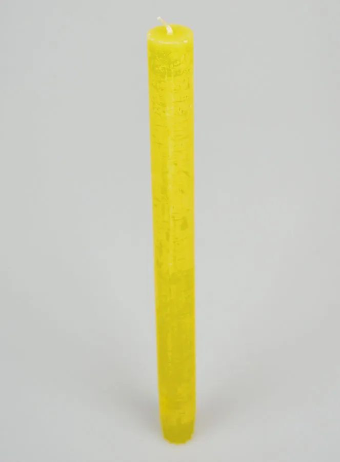 Solid Colour Prayer Candle - Yellow (pic 2)