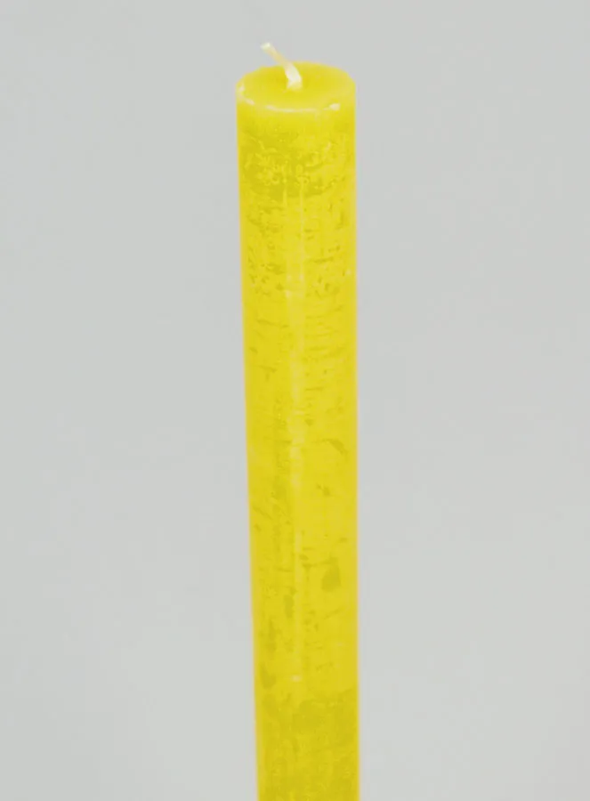 Solid Colour Prayer Candle - Yellow (pic 4)