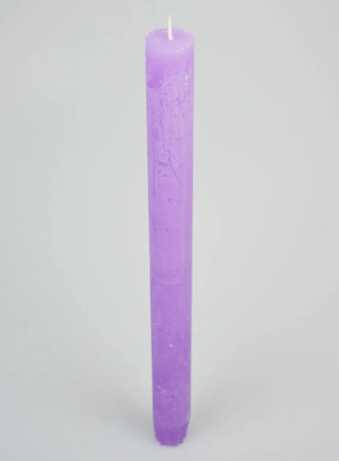 Solid Colour Candle 27cm - Purple (pic 2)