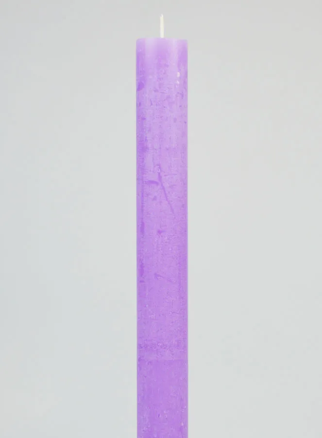 Solid Colour Candle 27cm - Purple (pic 3)