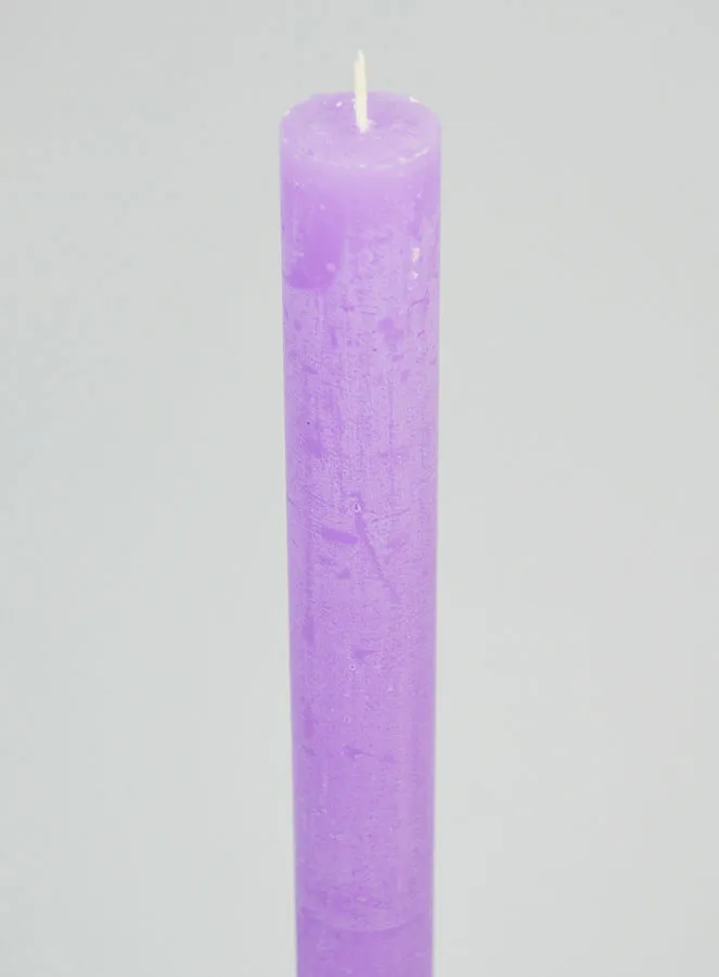 Solid Colour Candle 27cm - Purple (pic 4)