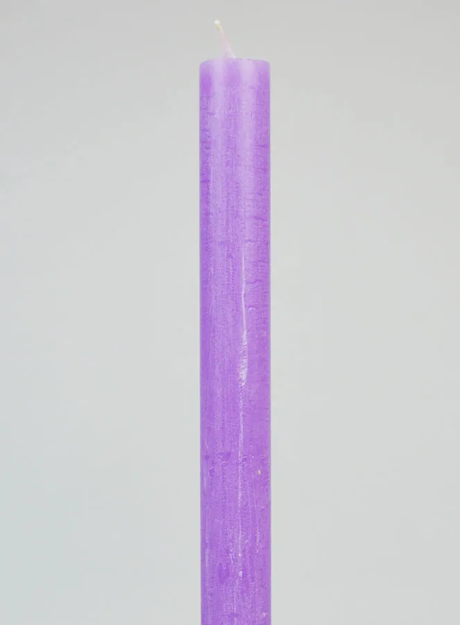 Solid Colour Prayer Candle - Purple (pic 3)