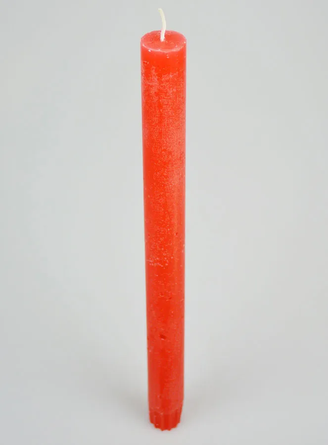 Solid Colour Candle 27cm - Pink Red (pic 2)