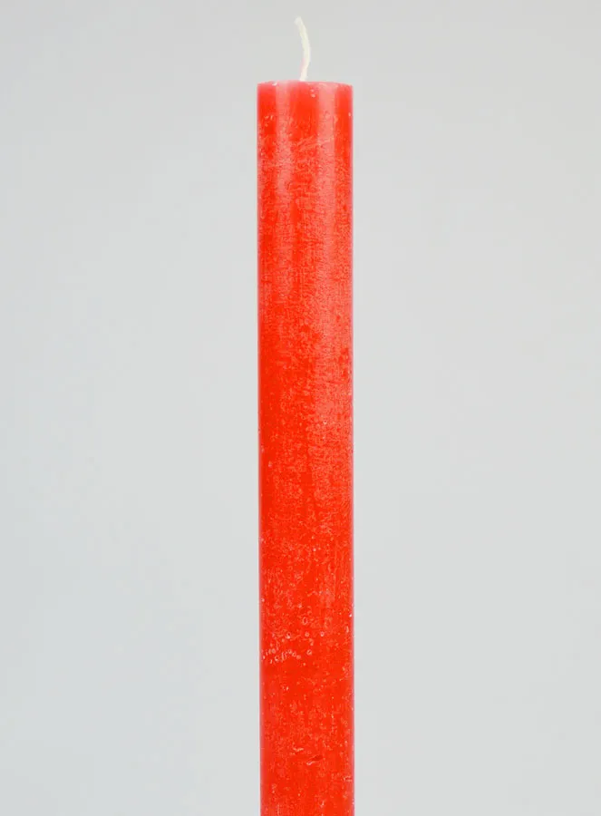Solid Colour Candle 27cm - Pink Red (pic 3)