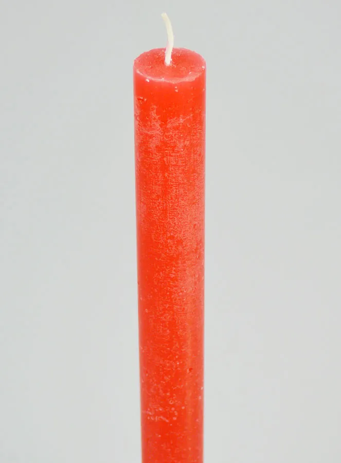Solid Colour Candle 27cm - Pink Red (pic 4)