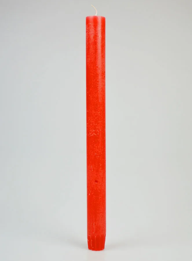 Solid Colour Prayer Candle - Pink Red (pic 1)