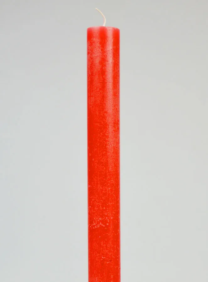 Solid Colour Prayer Candle - Pink Red (pic 3)