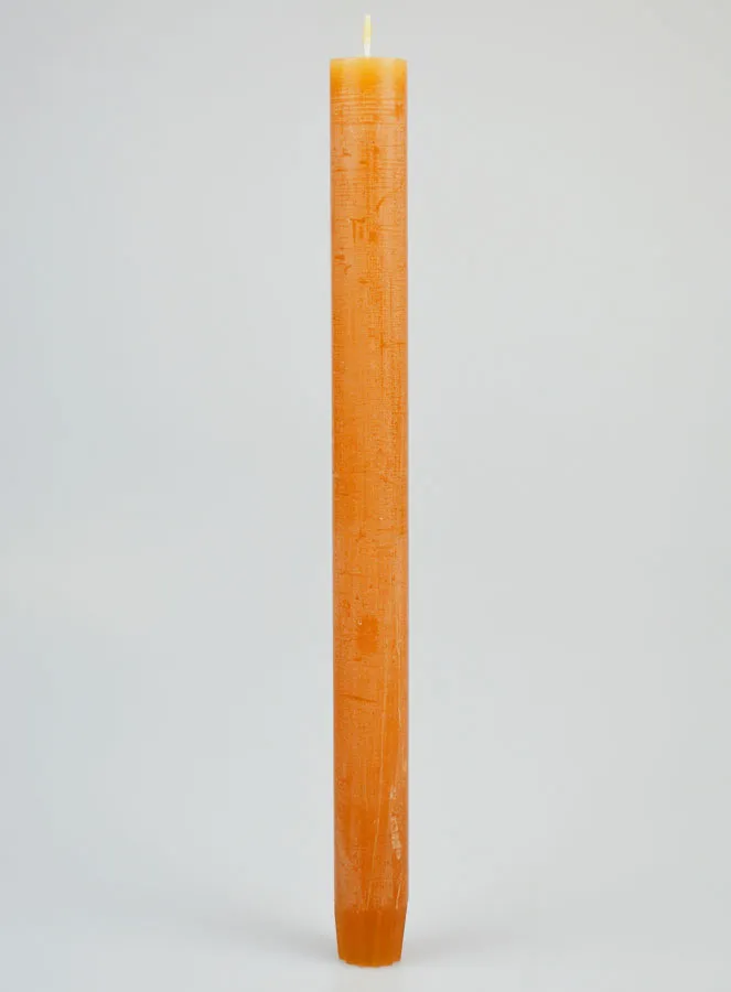 Solid Colour Candle 27cm - Chestnut Brown (pic 1)