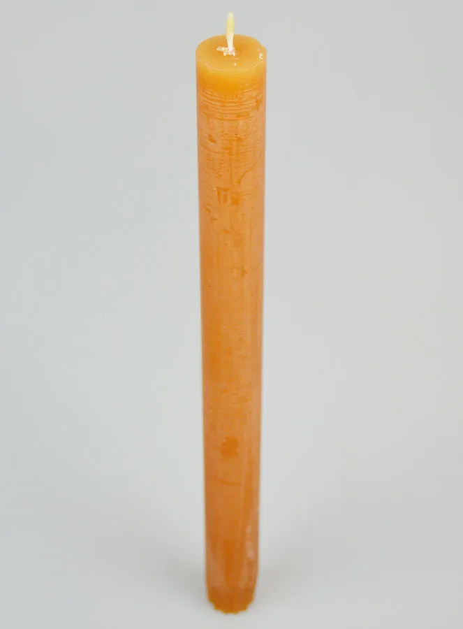 Solid Colour Candle 27cm - Chestnut Brown (pic 2)