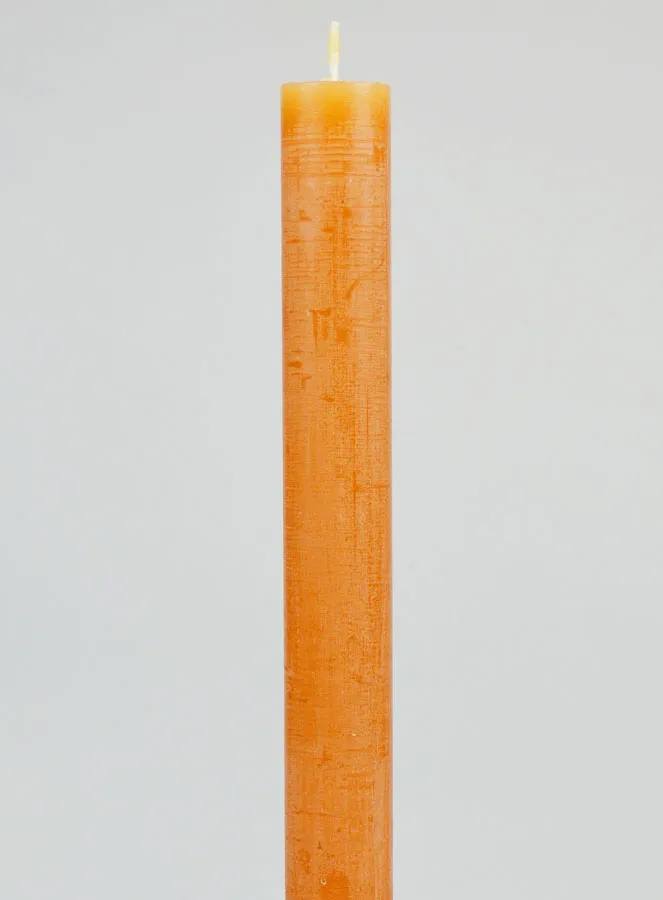 Solid Colour Candle 27cm - Chestnut Brown (pic 3)