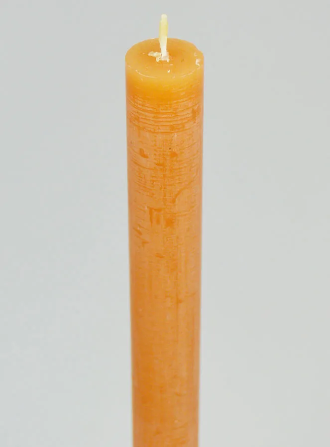 Solid Colour Candle 27cm - Chestnut Brown (pic 4)