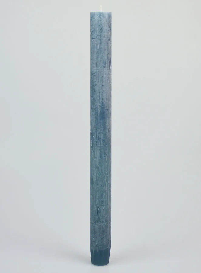 Solid Colour Candle 27cm - Blue Gray (pic 1)