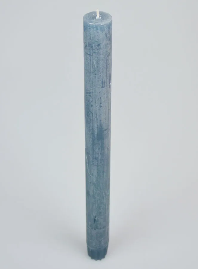 Solid Colour Candle 27cm - Blue Gray (pic 2)