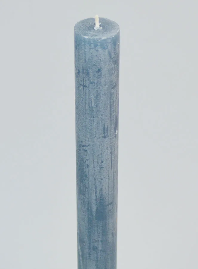 Solid Colour Candle 27cm - Blue Gray (pic 4)