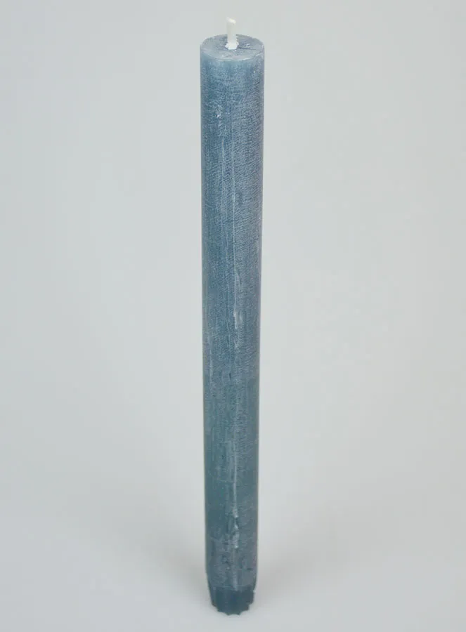 Solid Colour Prayer Candle - Blue Gray (pic 2)