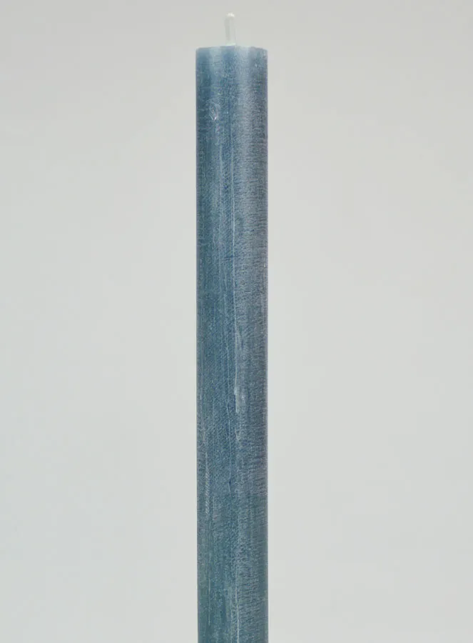 Solid Colour Prayer Candle - Blue Gray (pic 3)
