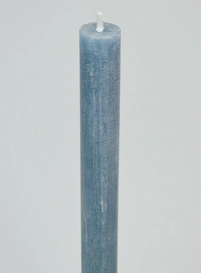 Solid Colour Prayer Candle - Blue Gray (pic 4)