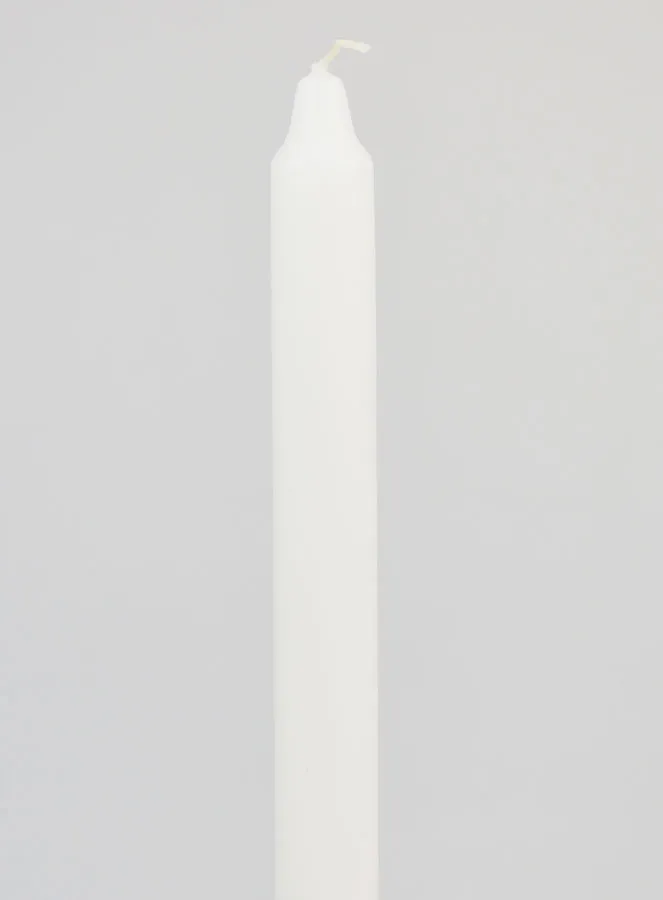 Solid Colour Candle 29cm - White (pic 3)