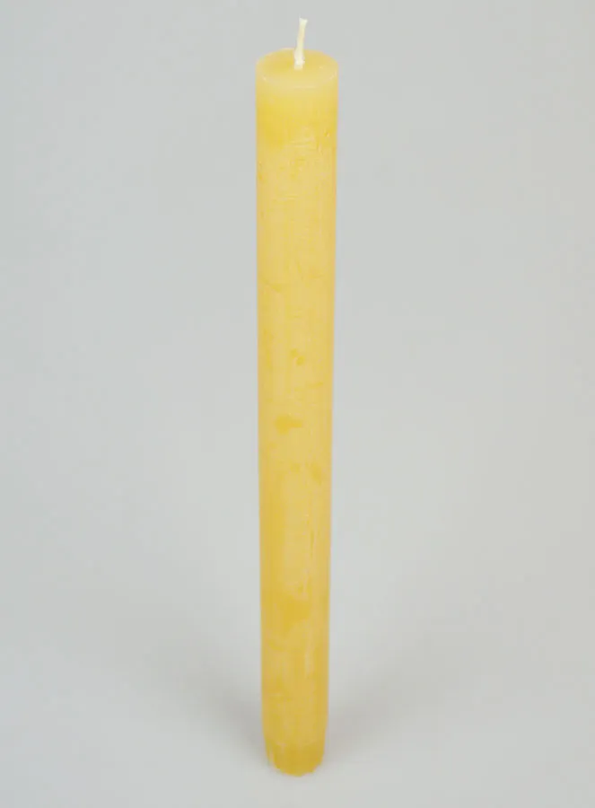 Solid Colour Prayer Candle - Oatmeal Beige (pic 2)