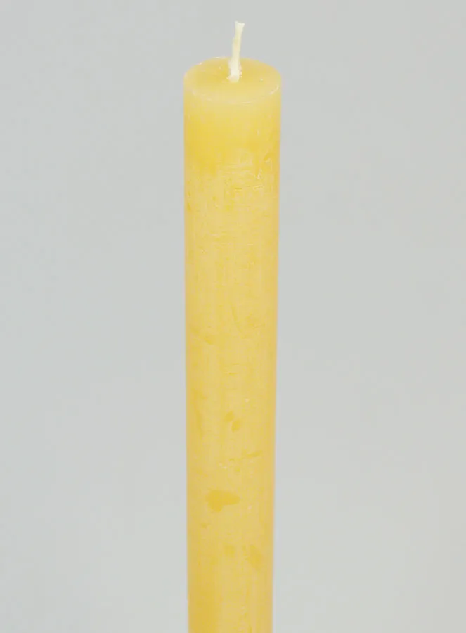 Solid Colour Prayer Candle - Oatmeal Beige (pic 4)