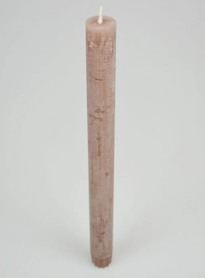 Solid Colour Candle 27cm - Taupe Gray (pic 2)