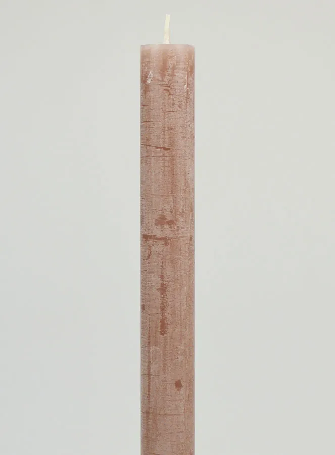 Solid Colour Candle 27cm - Taupe Gray (pic 3)