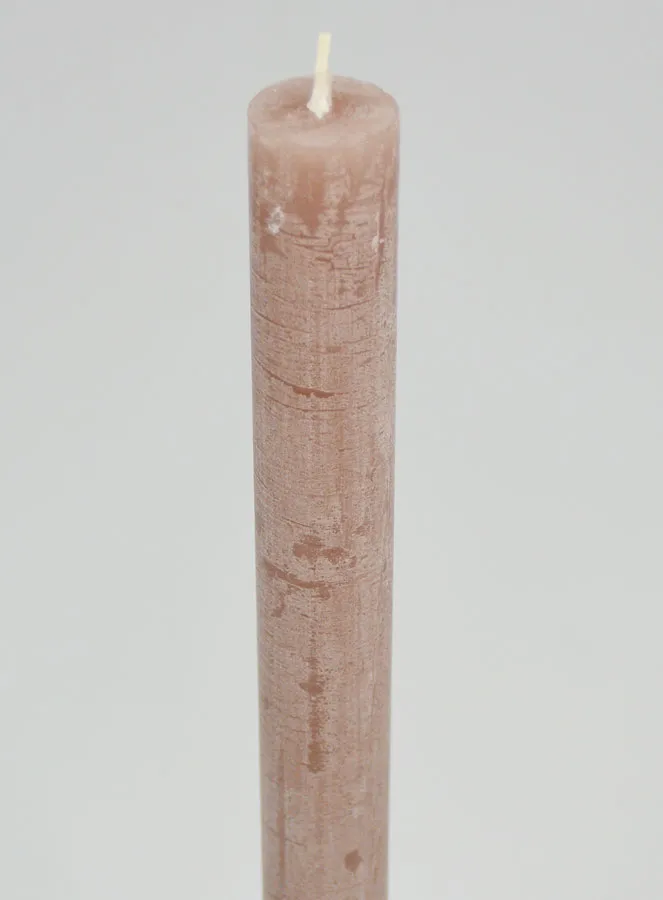Solid Colour Candle 27cm - Taupe Gray (pic 4)