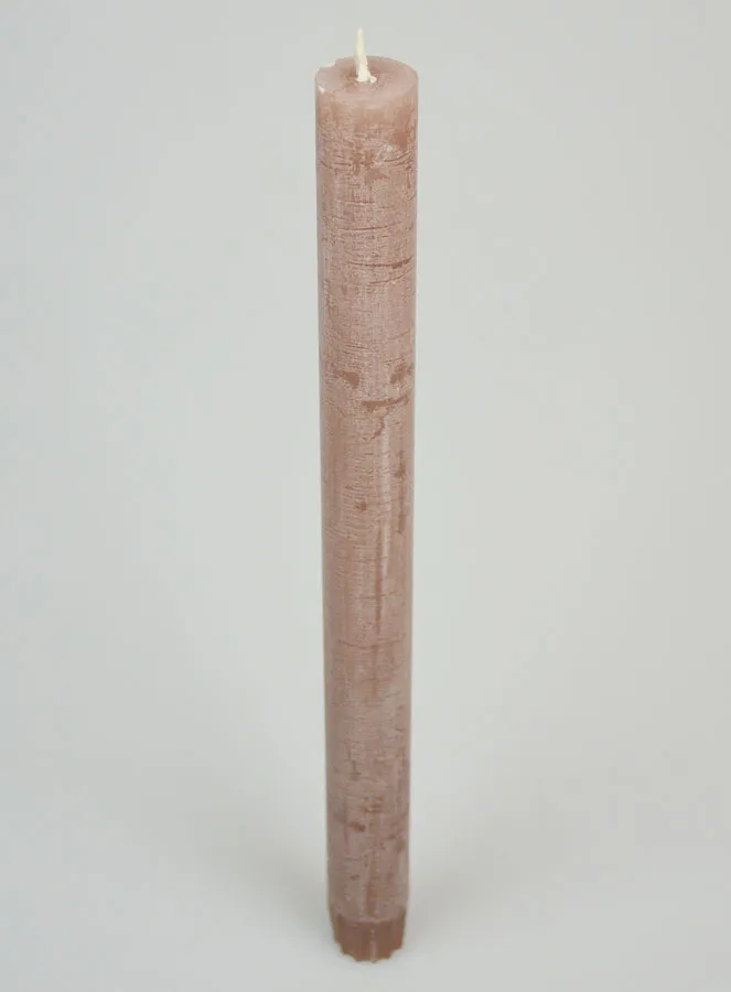 Solid Colour Prayer Candle - Taupe Gray (pic 2)
