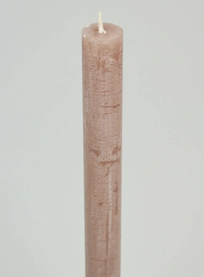 Solid Colour Prayer Candle - Taupe Gray (pic 4)