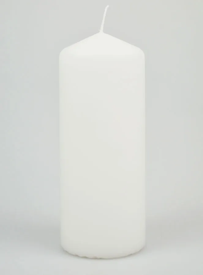 White Tabletop Candle - 17cm (pic 1)