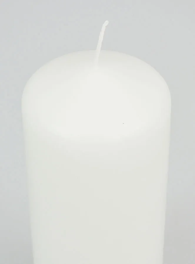 White Tabletop Candle - 17cm (pic 4)