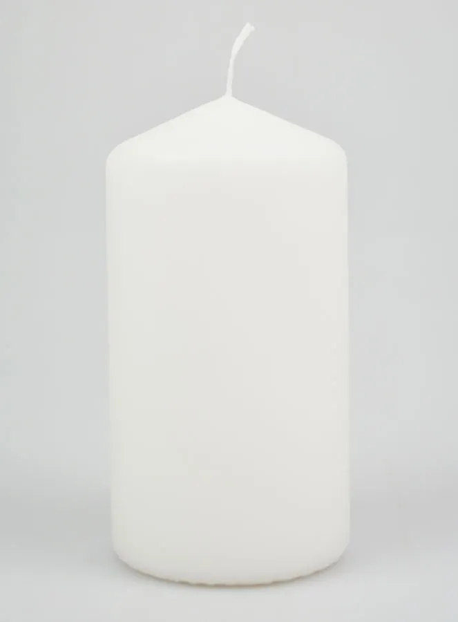 White Tabletop Candle - 15cm (pic 1)