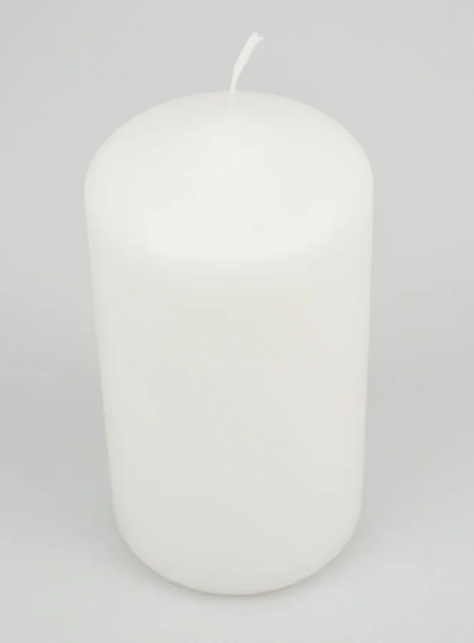 White Tabletop Candle - 15cm (pic 2)