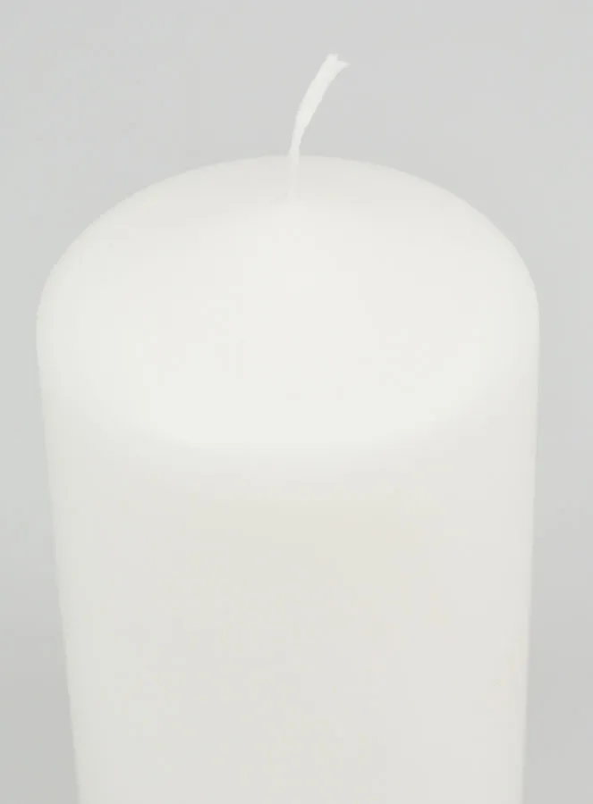 White Tabletop Candle - 15cm (pic 4)
