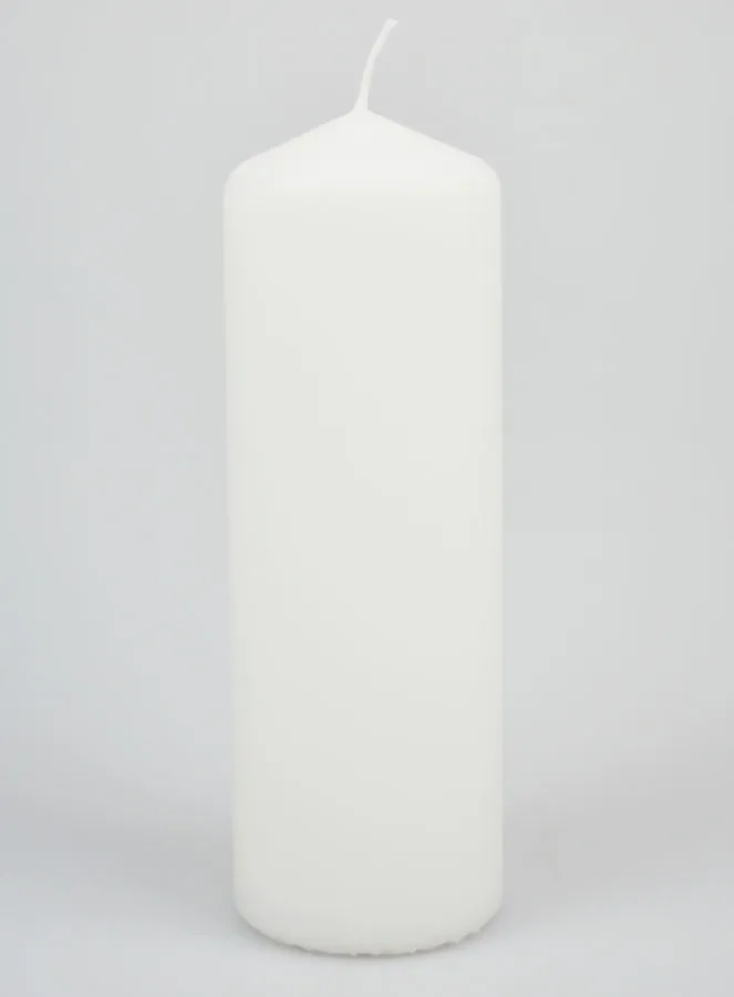 White Tabletop Candle - 20cm (pic 1)
