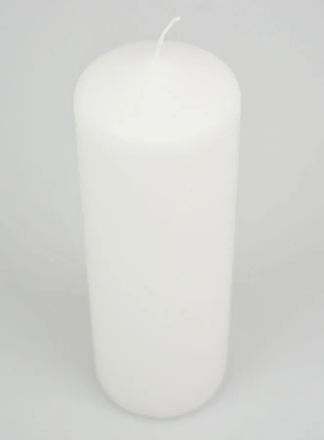 White Tabletop Candle - 20cm (pic 2)